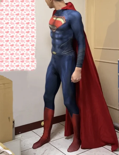 Adults Kids The Man of Steel Cosplay Costume Zentai Suit Superhero Halloween Bodysuit Party Jumpsuit