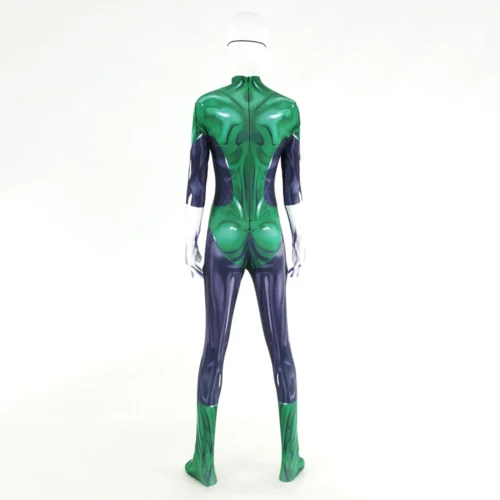 Alternative view of Halloween Woman GreenLantern Cosplay Costume Female Superhero Zentai Suit Ladys Cosplay Bodysuit Adults Kids Men Boys Male