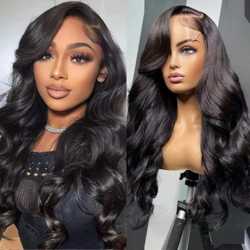 13x4 13x6 Human Hair Body Wave Lace Front Wigs Brazilian Remy Hair Pre Plucked Body Wave Hd Lace Frontal Wig For Women