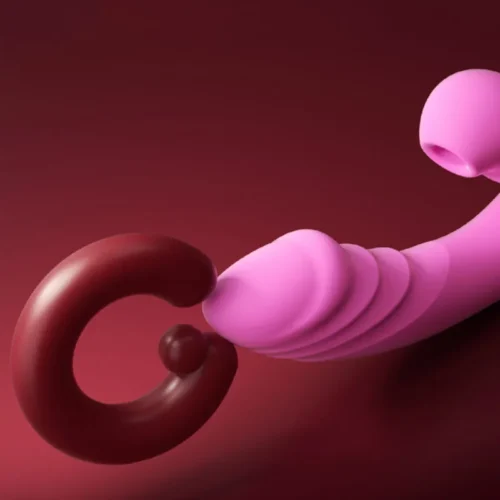 Alternative view of Tongue Licking Vibrator 2 In 1 Adult Women Sex Toys Dildos Vibrators Clitoris Stimulator With 20 Speeds Vibrators Sex Product