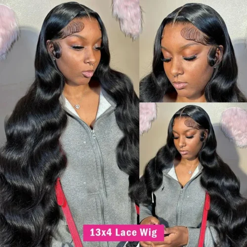 Alternative view of hd lace wig 13x6 human hair body wave Wig For Women choice Pre Plucked 30 40 Inch wavy Frontal Wigs