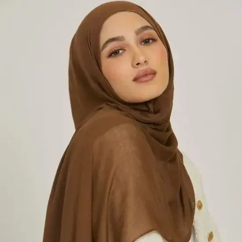 Alternative view of New Muslim Hijabs for Women Scarf Thin Plain Shawls Femme Musulman Soft Viscose Rayon Headscarf Islamic Turban Headband 190x85cm