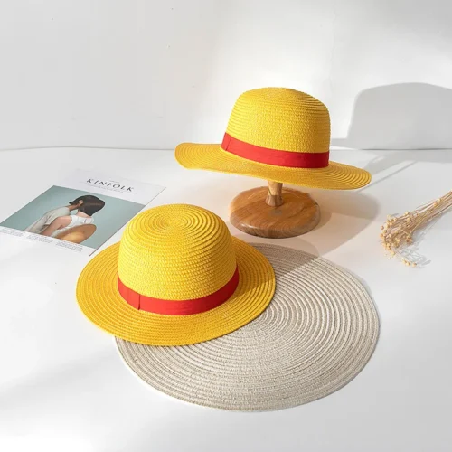 Alternative view of Luffy Hat Women Straw Hat Performance Animation Cosplay Sun Protection Accessories Hat Summer Sun Hat Straw Hats For Women