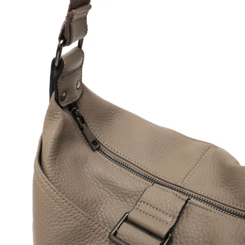 Alternative view of Women Design Style Genuine Leather Shoulder Bag Multi Pockets Casual Daily Slouchy Preppy Chic Handbag Messenger Satchel Purse