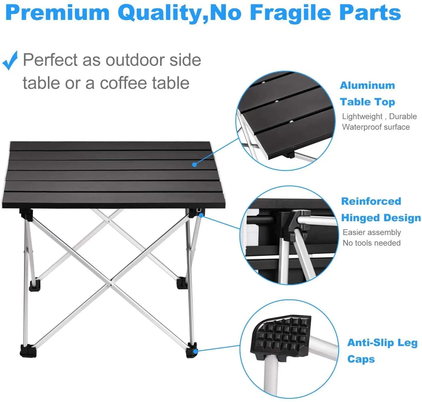 Ultralight Portable Folding Camping Table Foldable Outdoor Dinner Desk High Strength Aluminum Alloy For Garden Party Picnic BBQ - Image 4