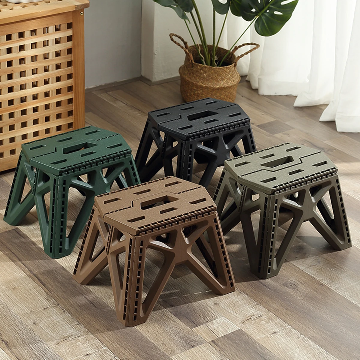 Portable Folding Chair High Load Bearing Durable Foldable Small Stool for Indoor/Outdoor Use, Camping, Hiking, Fishing, BBQ - Image 3