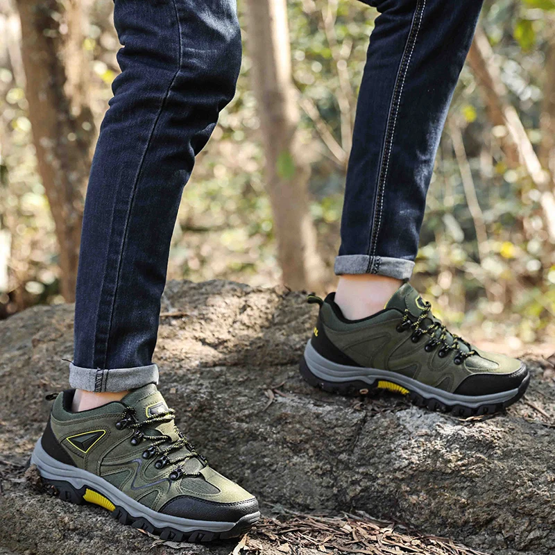 Men's Hiking Shoes All-terrain Outdoor Sports Shoes Breathable Wear-resistant Mesh Non-slip Hiking Shoes Outdoor Cycling Shoes - Image 6