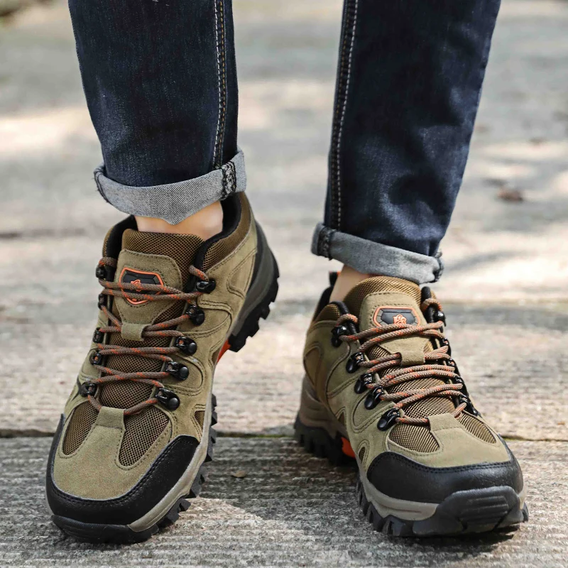 Men's Hiking Shoes All-terrain Outdoor Sports Shoes Breathable Wear-resistant Mesh Non-slip Hiking Shoes Outdoor Cycling Shoes - Image 5