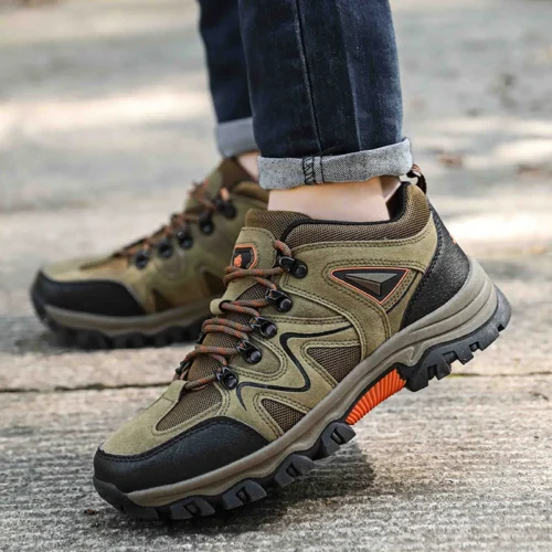Alternative view of Men's Hiking Shoes All-terrain Outdoor Sports Shoes Breathable Wear-resistant Mesh Non-slip Hiking Shoes Outdoor Cycling Shoes