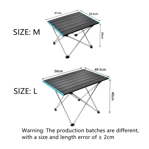 Alternative view of Ultralight Portable Folding Camping Table Foldable Outdoor Dinner Desk High Strength Aluminum Alloy For Garden Party Picnic BBQ