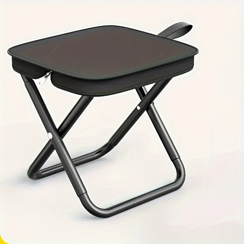 Portable Folding Stool with Handle, Outdoor Camping Fishing Stool, Zipper Stool for Outdoor - Image 3