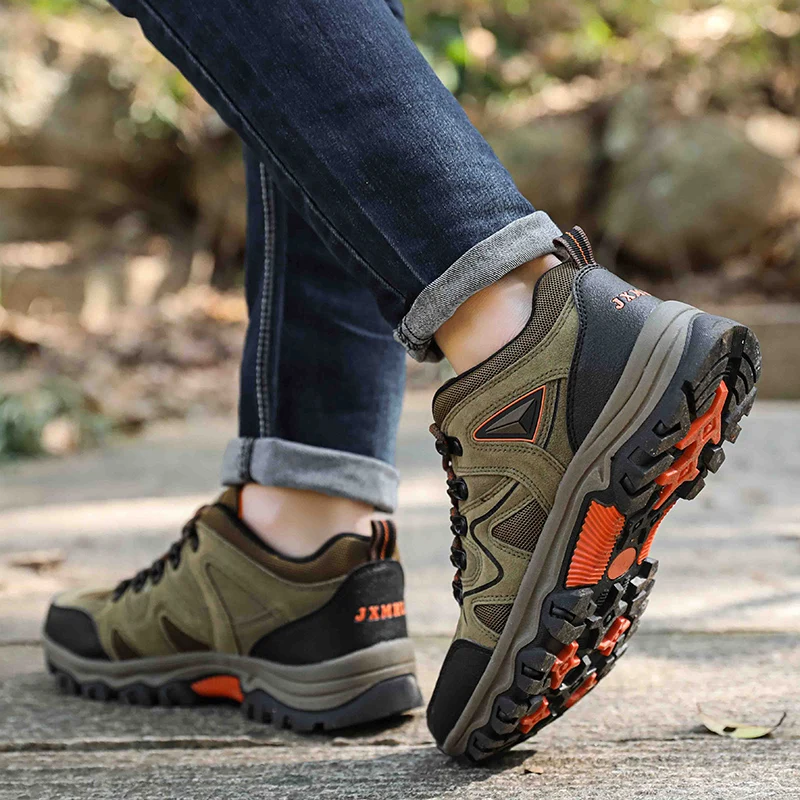 Men's Hiking Shoes All-terrain Outdoor Sports Shoes Breathable Wear-resistant Mesh Non-slip Hiking Shoes Outdoor Cycling Shoes - Image 4