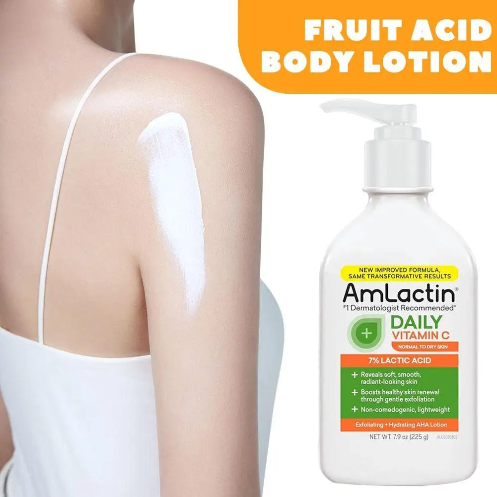 Amlactin Moisturizing Body Lotion With Fruit Acid Gently Exfoliates Dead Skin Cells Reduce Roughness For Seasonally Sensitive Sk - Image 4