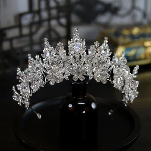 Alternative view of Crystal Crowns For Wedding Bride Hair Jewelry Headdress Princess Bridal Tiaras Crowns for Pageant Women Diadema Prom Headpieces