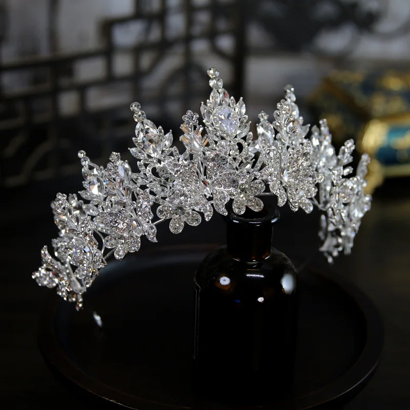 Crystal Crowns For Wedding Bride Hair Jewelry Headdress Princess Bridal Tiaras Crowns for Pageant Women Diadema Prom Headpieces