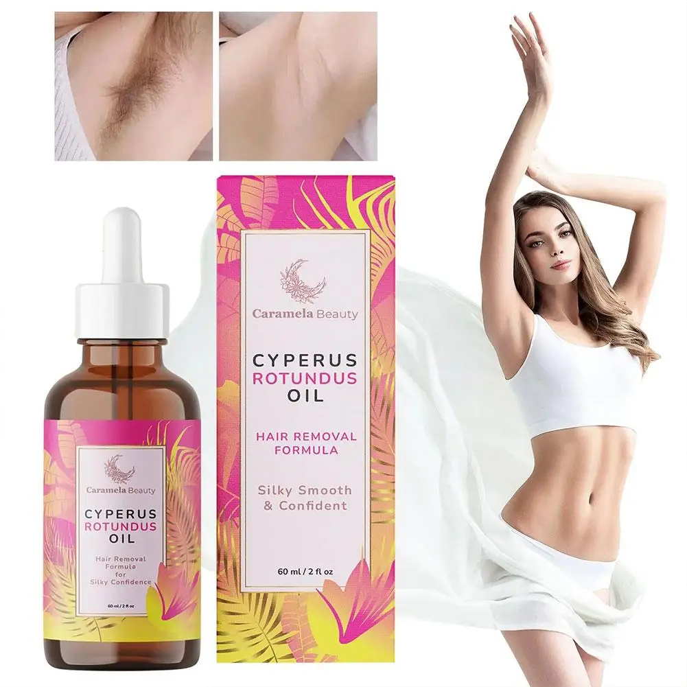 1-5X Cyperus Rotundus Oil for Hair Removal Smoothing Soothing Skin Care Moisturizes Armpit Leg Arm Hair Inhibitor Depilatory Oil