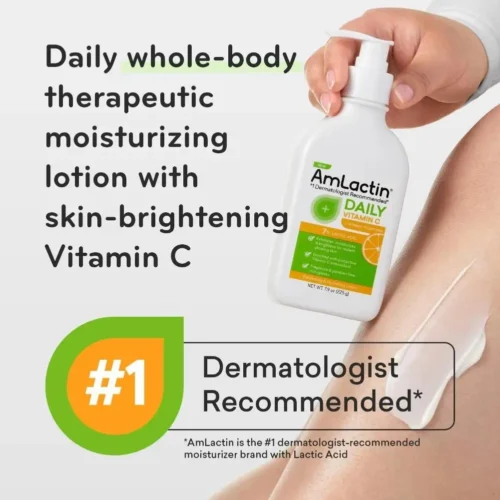 Alternative view of Amlactin Moisturizing Body Lotion With Fruit Acid Gently Exfoliates Dead Skin Cells Reduce Roughness For Seasonally Sensitive Sk
