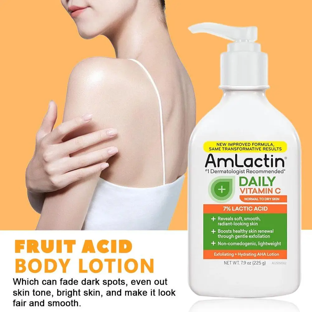 Amlactin Moisturizing Body Lotion With Fruit Acid Gently Exfoliates Dead Skin Cells Reduce Roughness For Seasonally Sensitive Sk - Image 5