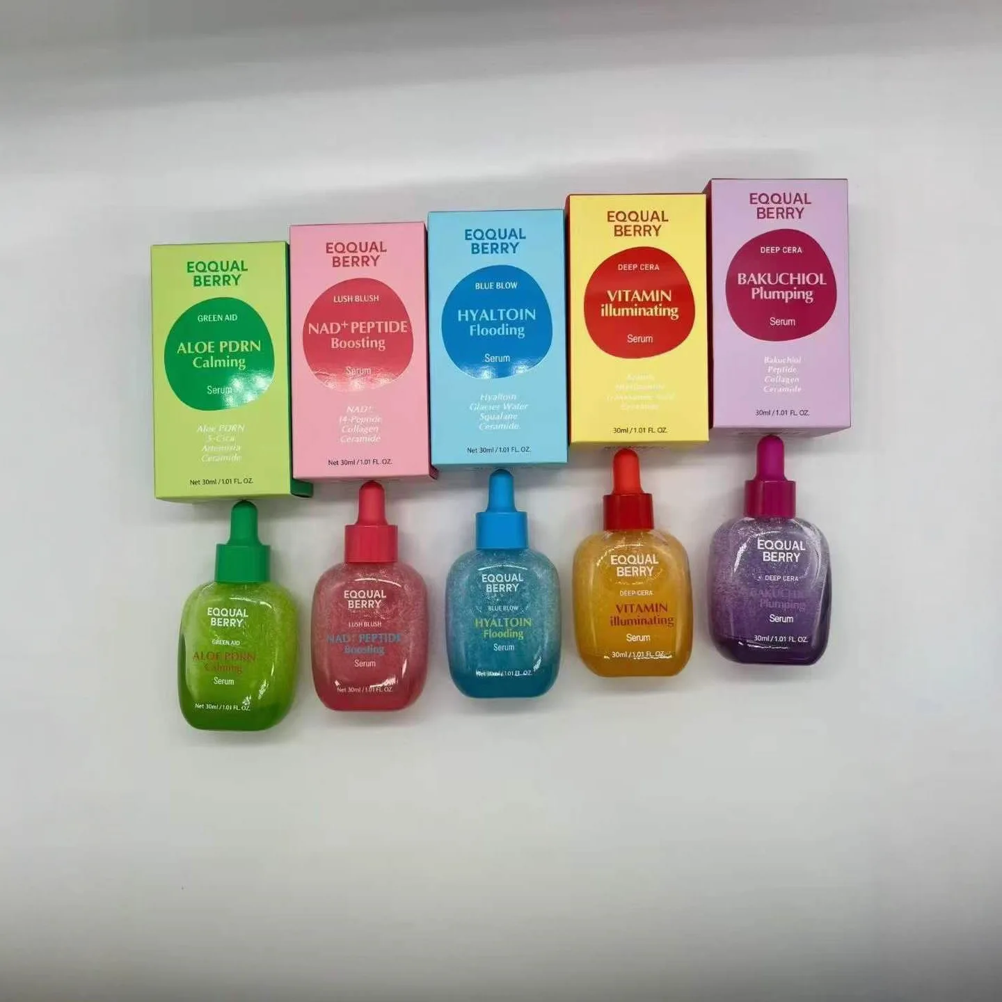 EQQUALBERRY PDRN+PEPTIDE Boosting Serum Effectively Tightens Pores For Sensitive Skin Korean Skin Care Deeply Nourishing Smoothi