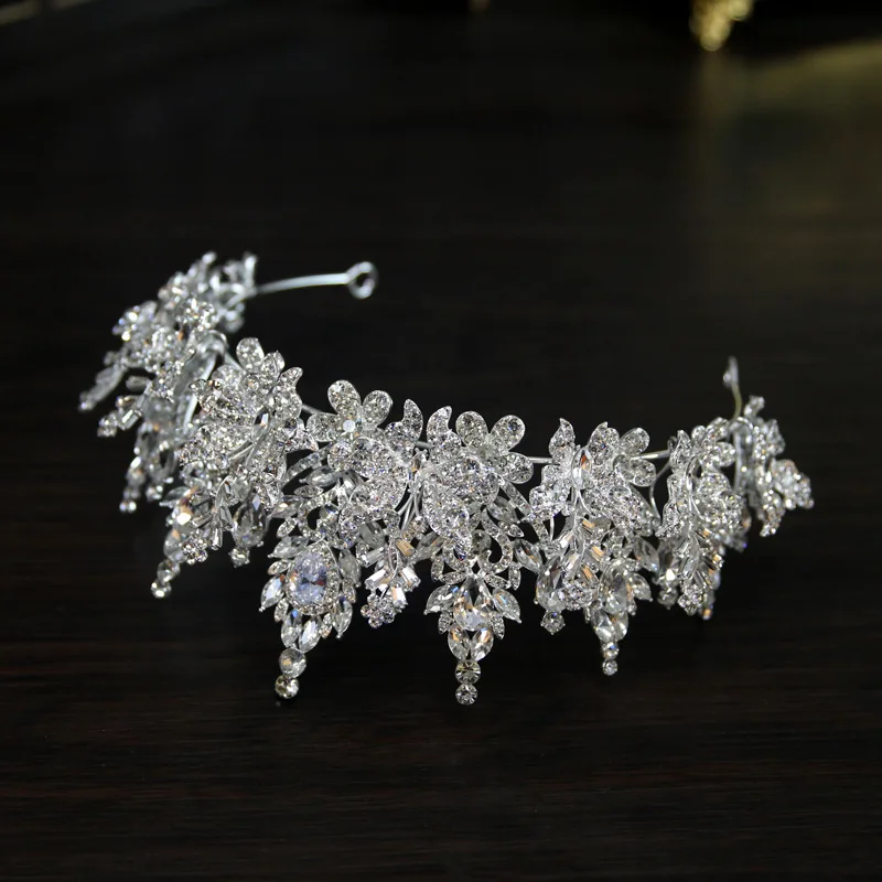Crystal Crowns For Wedding Bride Hair Jewelry Headdress Princess Bridal Tiaras Crowns for Pageant Women Diadema Prom Headpieces - Image 4